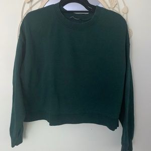 Zara - Dark Green Crew Neck
